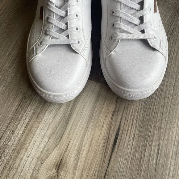 Levi's Sneakers Men's 13 White Casual Preppy Coastal Boat Leather Retro - Picture 3 of 8